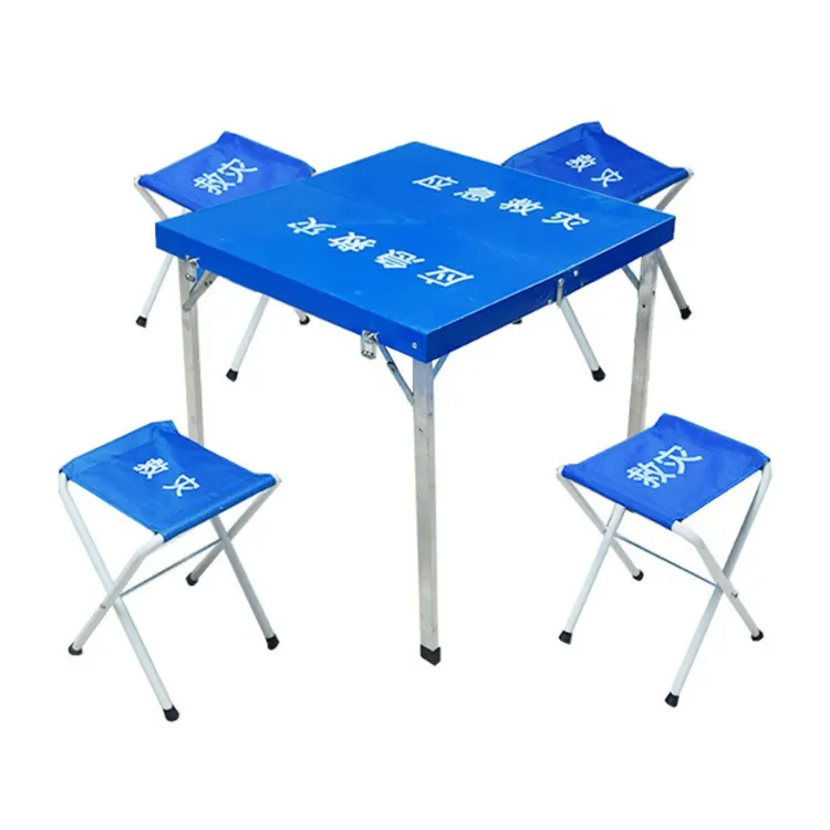 Disaster Relief Folding Table and Chair